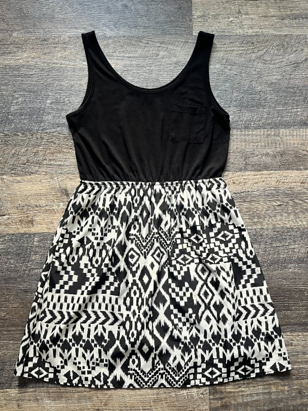 NWOT Charming Charlie Mixed Media Tank Dress M